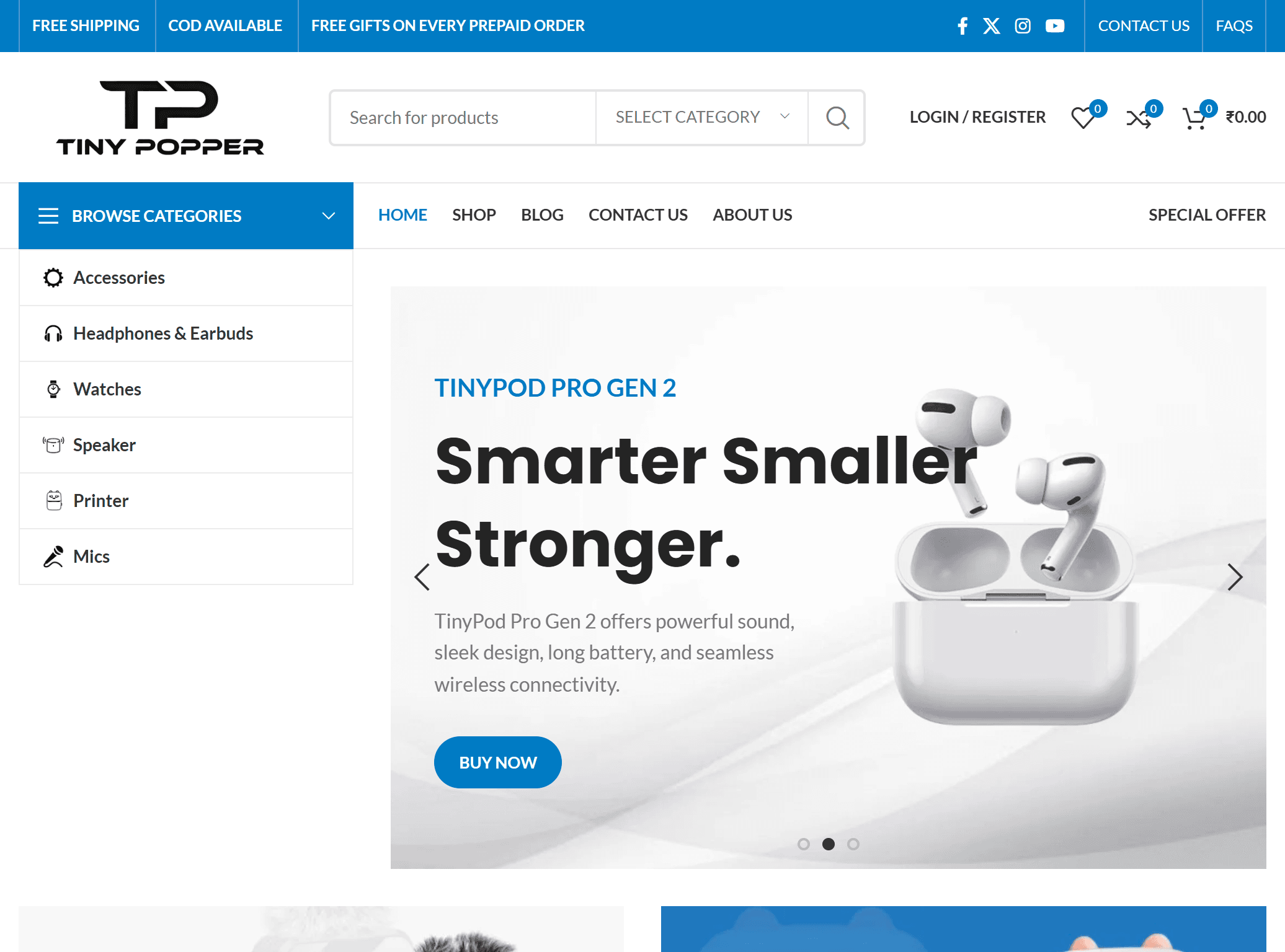 Tiny Popper e-commerce commission preview