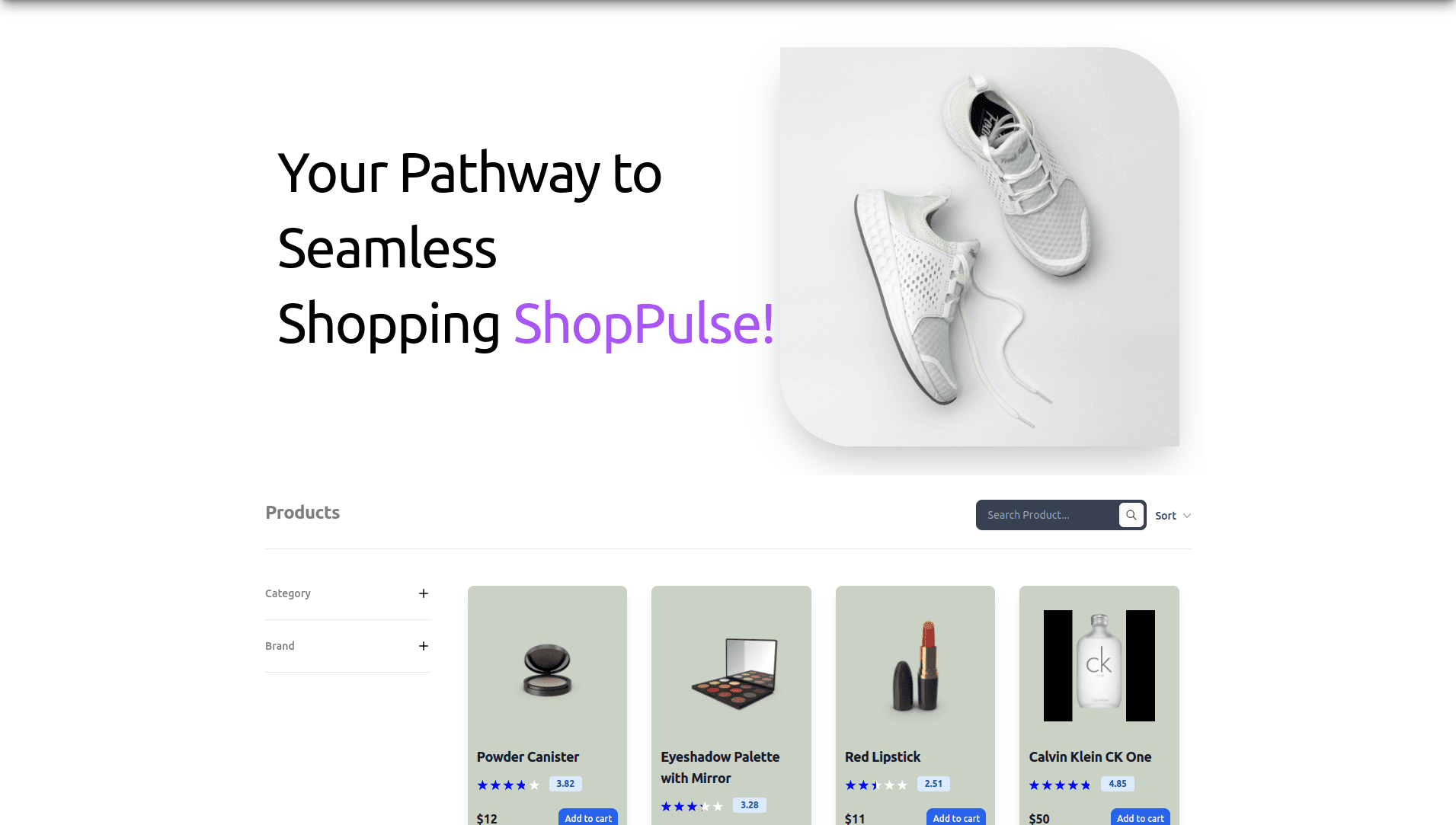Shop-Pulse analytics charts and e-commerce metrics