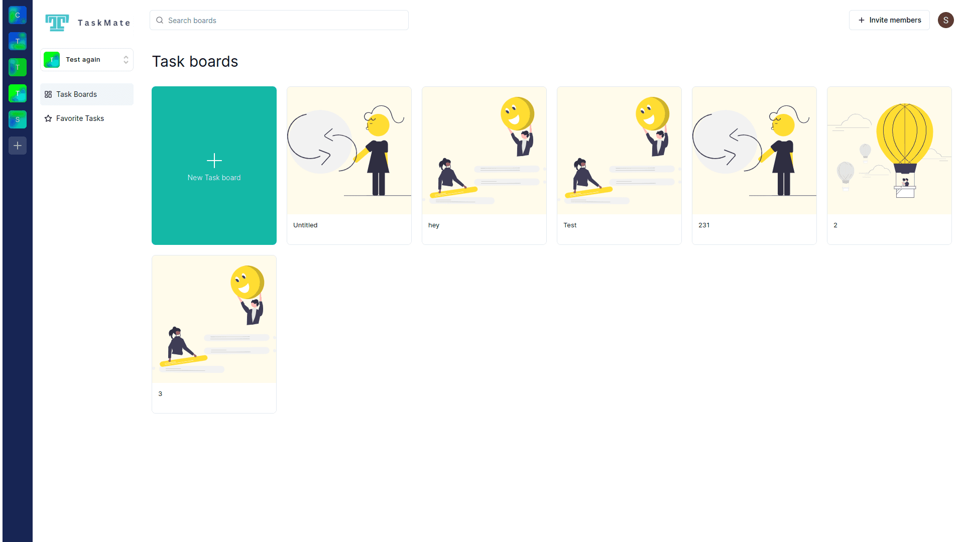 Task Mate minimal note-taking and task UI